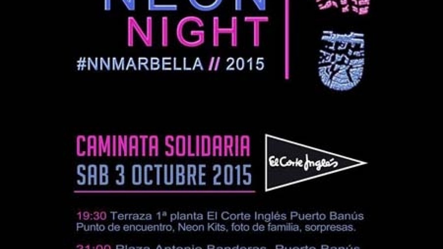 La caminata solidaria 'Neon Night Marbella' recaudará fondos para los dos colectivos dedicados a la infancia