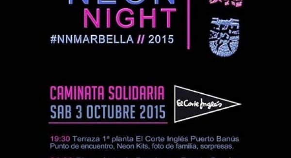 La caminata solidaria 'Neon Night Marbella' recaudará fondos para los dos colectivos dedicados a la infancia