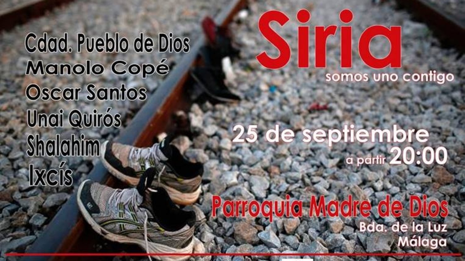 Cáritas organiza un concierto solidario para los refugiados sirios