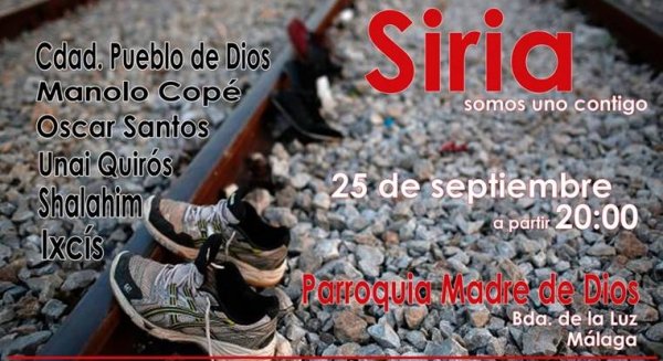 Cáritas organiza un concierto solidario para los refugiados sirios