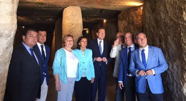 Rajoy respalda la candidatura de los Dólmenes, un 