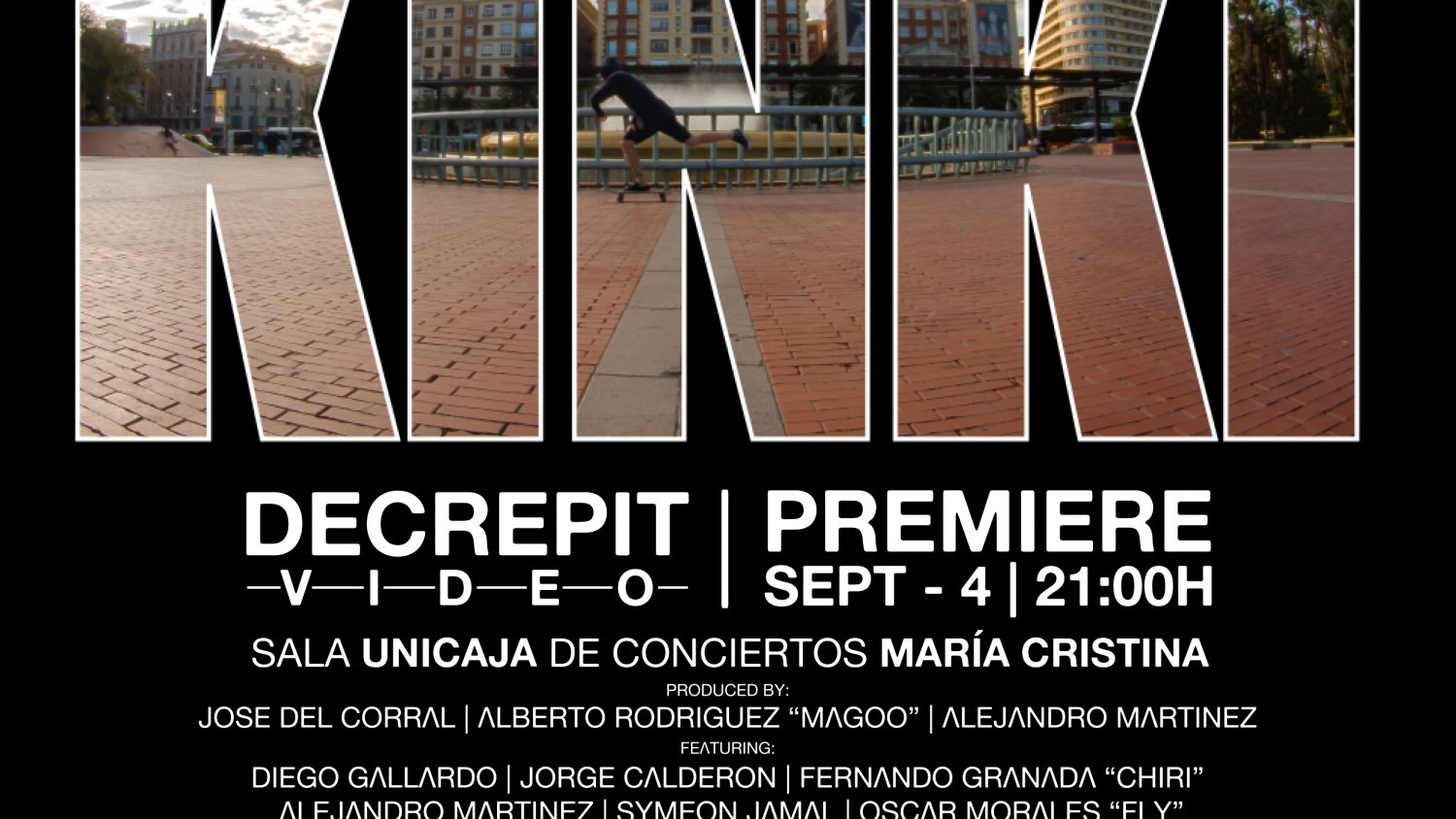 Unicaja acoge el estreno del documental 'Kinki' sobre skaters malagueños