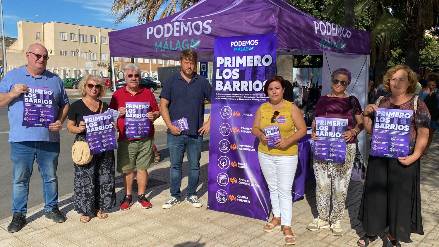 Podemos inicia una campaña para exigir un plan de inversiones en los barrios
