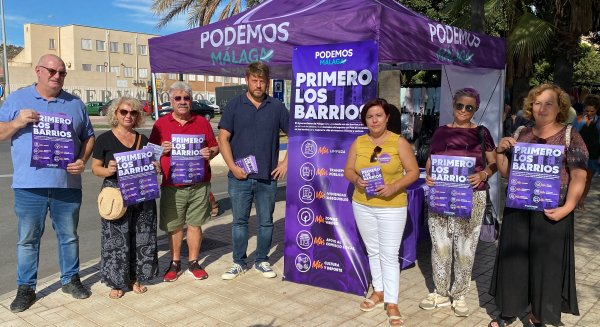 Podemos inicia una campaña para exigir un plan de inversiones en los barrios