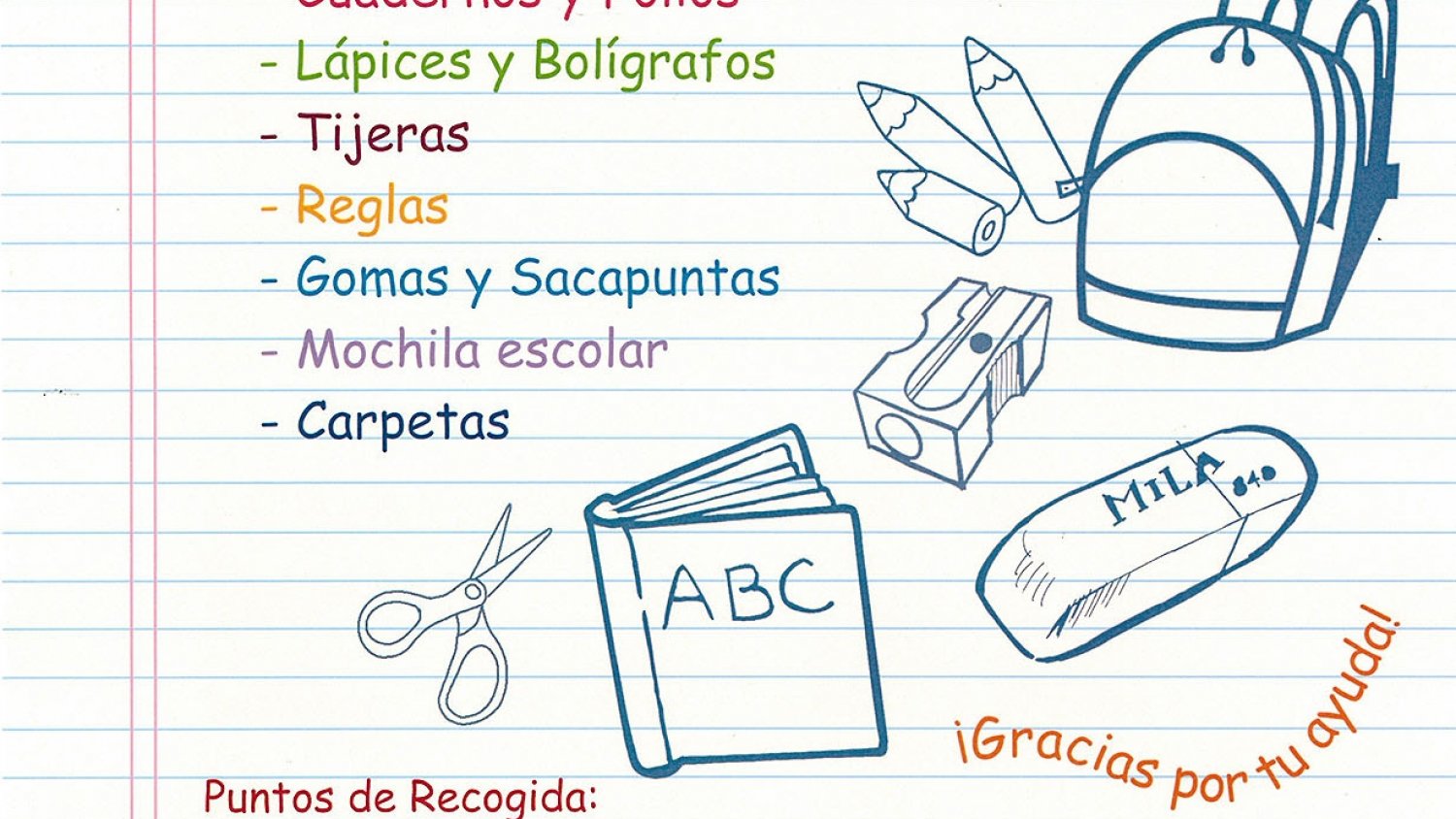 Antequera prolonga la Campaña Solidaria de Recogida de Material Escolar