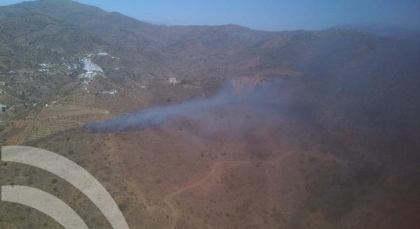 Controlado el incendio declarado en Totalán