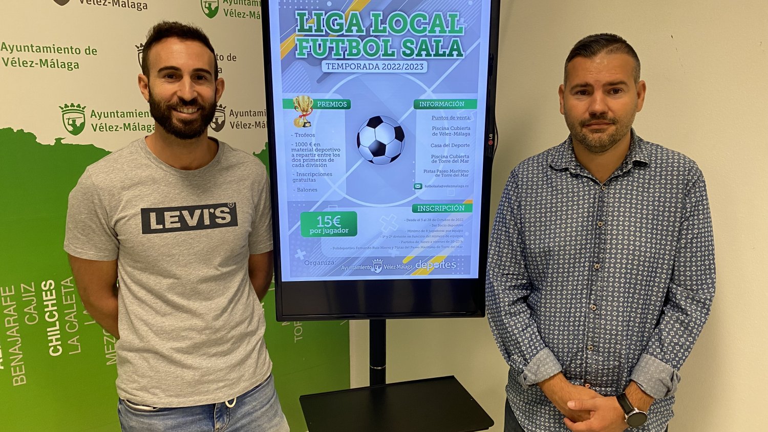 Vélez-Málaga presenta la 'Liga Local de Fútbol Sala de la temporada 2022-2023'