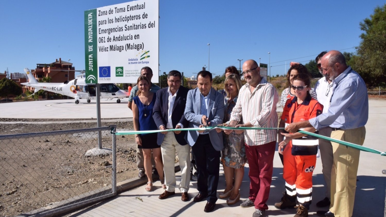 La Junta pone en marcha una nueva helisuperficie en Vélez-Málaga para mejorar la atención urgente