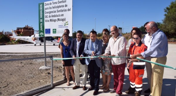 La Junta pone en marcha una nueva helisuperficie en Vélez-Málaga para mejorar la atención urgente