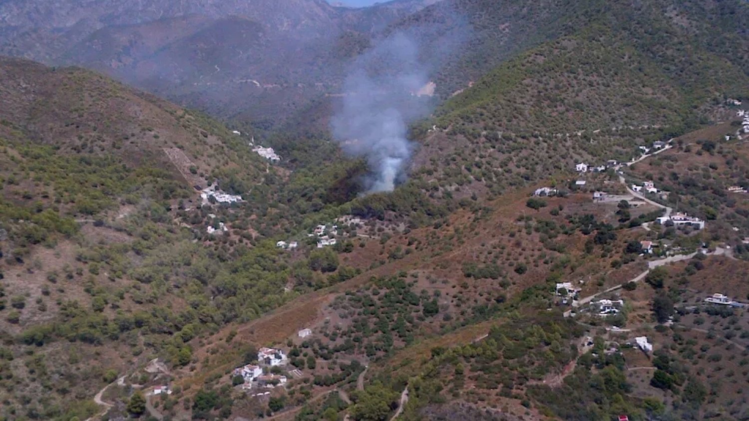 Declarado un incendio en un paraje de Frigiliana