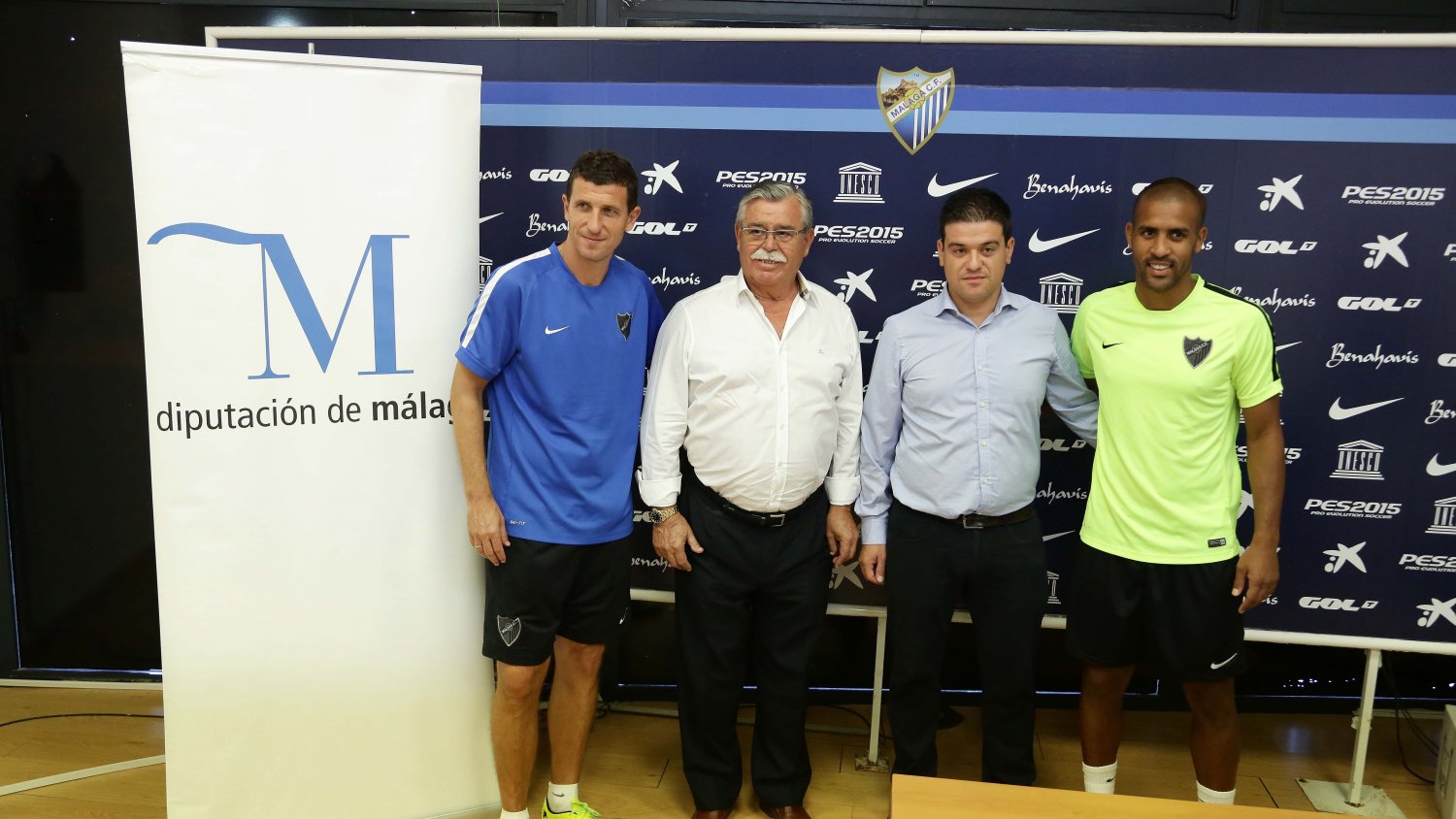 El Málaga CF y la Diputación reafirman su compromiso de acercar los aficionados a la Rosaleda