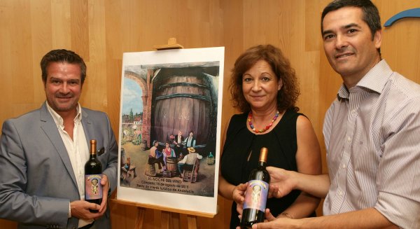 El pintor Antonio Montiel, pregonero de la Noche del Vino de Cómpeta