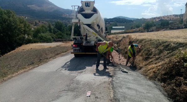 Diputación invierte 1,5 millones de euros en nuevas mejoras en la carretera que une El Burgo y Casarabonela