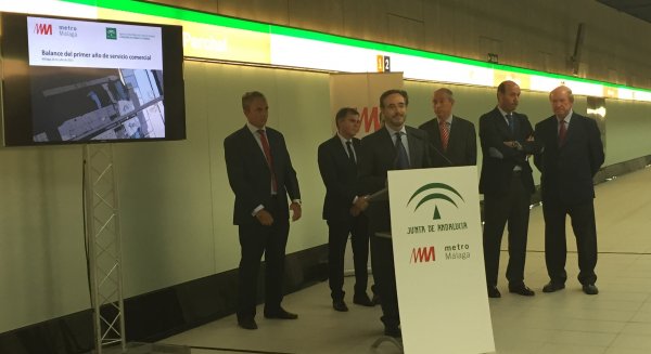 Cerca de 5 millones de usuarios utilizan el Metro de Málaga en su primer año en funcionamiento