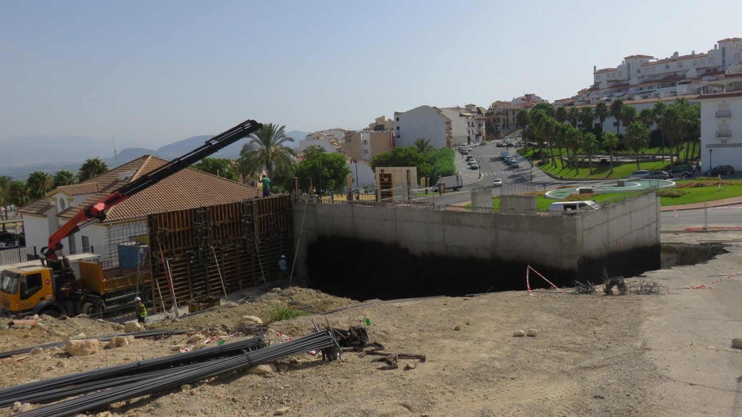 Las obras de la Estación de Autobuses de Alhaurín el Grande avanzan a buen ritmo