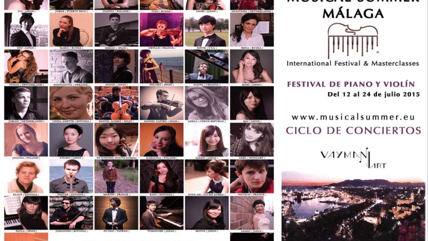 Jóvenes talentos musicales se vuelven a reunir en Málaga en el Festival 'Musical Summer'