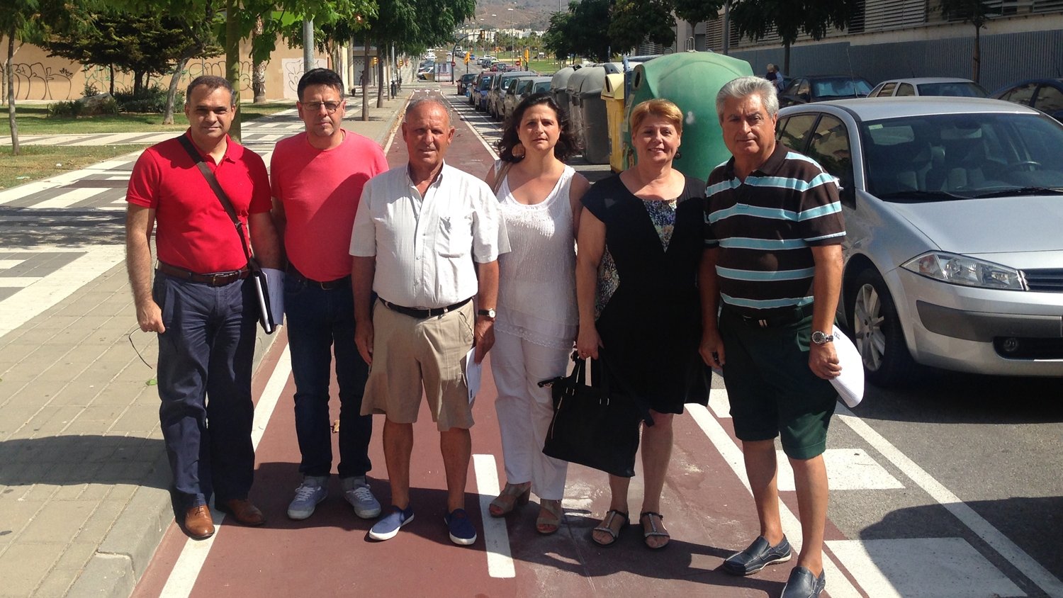 Los vecinos de Teatinos consiguen modificar el carril bici 