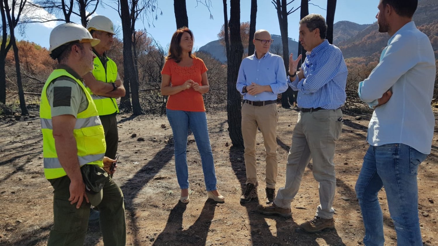 La Junta inicia las obras de emergencia para la  regeneración de la Sierra de Mijas