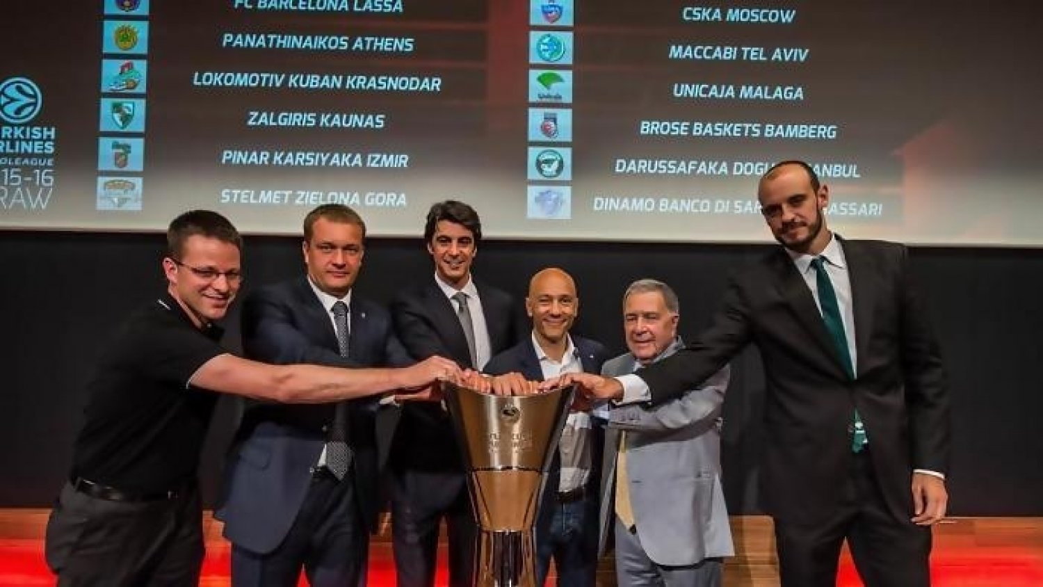 CSKA, Maccabi, Brose, Darussafaka y Sassari, rivales del Unicaja en la primera fase