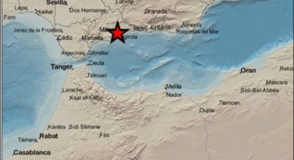 Registrado un terremoto de magnitud 4.1 en el epicentro de Málaga