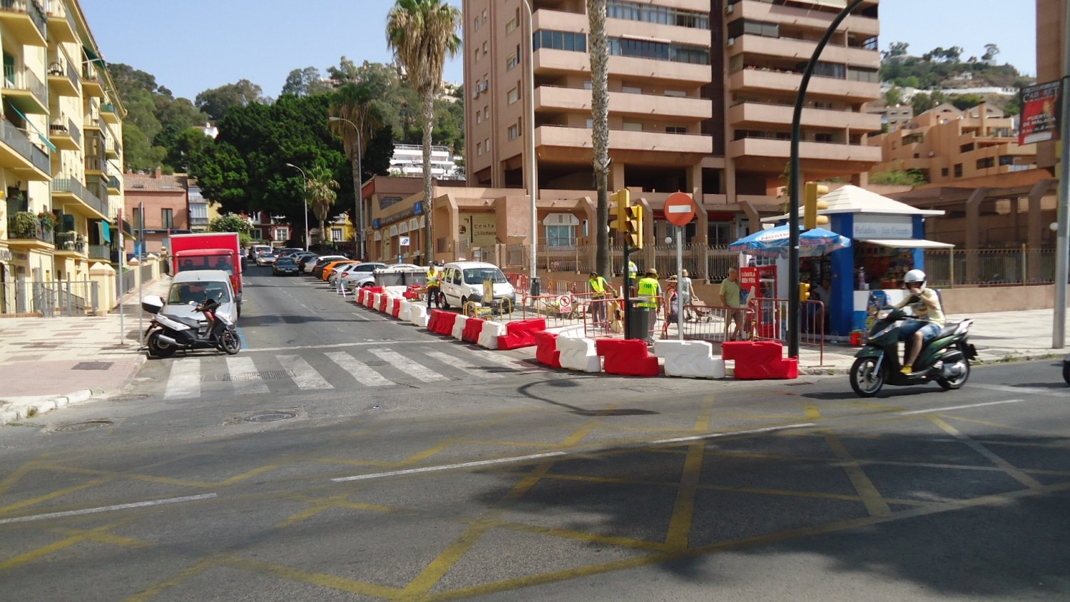 La Junta inicia los trabajos de desvío alternativos de tráfico por las obras del metro de Málaga en centro histórico