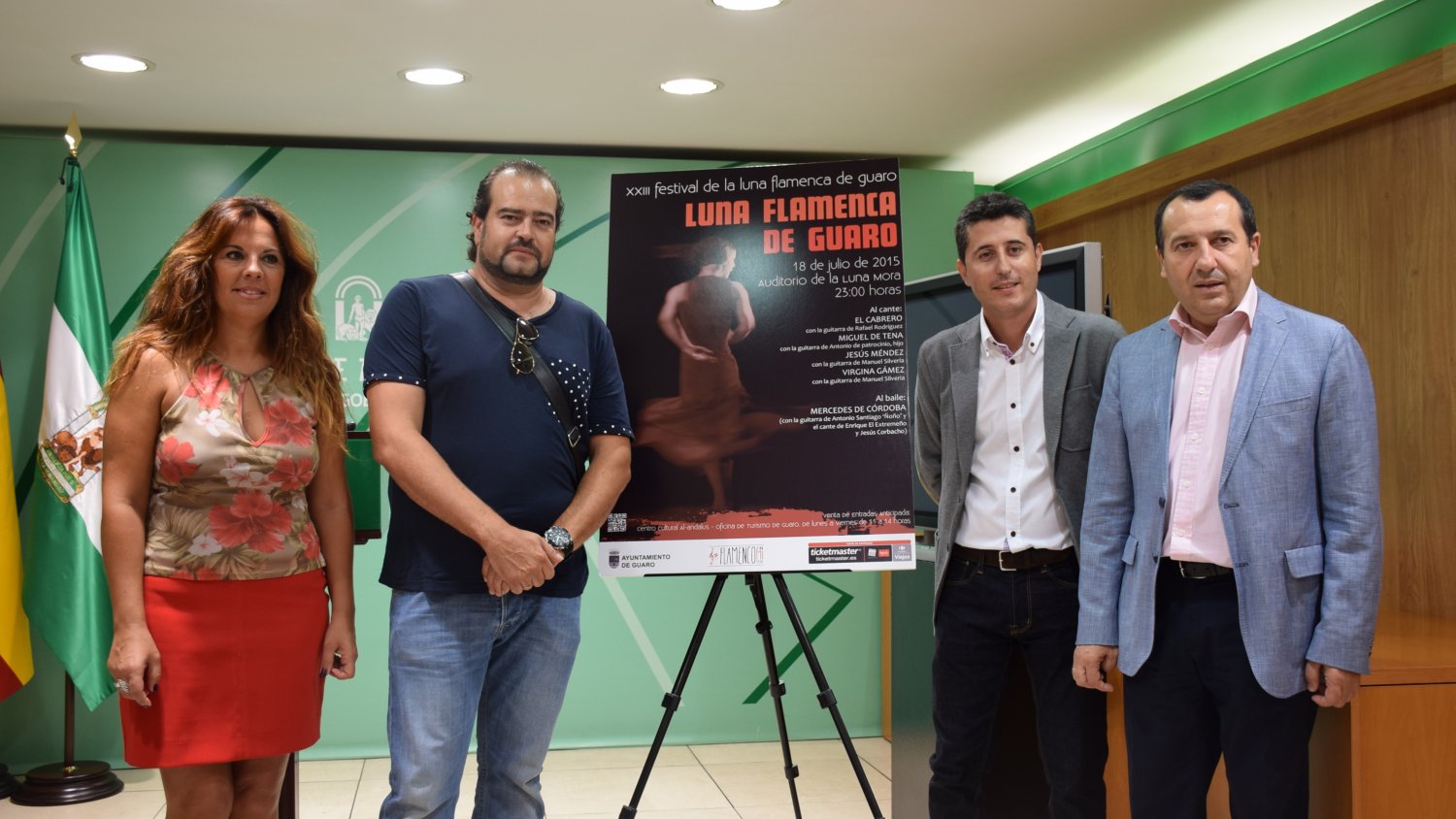 Virgina Gámez, El Cabrero, Miguel de Tena y Jesús Méndez, protagonistas del Festival de la Luna Flamenca de Guaro