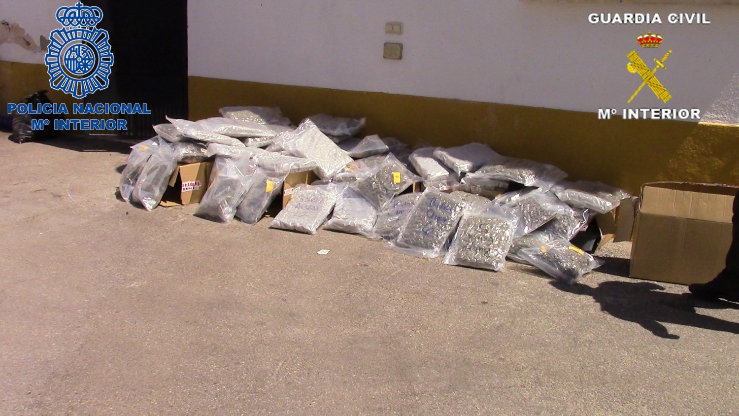 Desarticulada una organización criminal dedicada a la venta de marihuana a Reino Unido y Suiza
