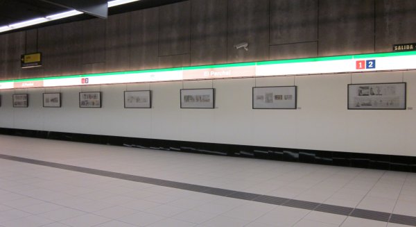 La estación de metro de El Perchel acoge la exposición 'Una realidad, muchas miradas'