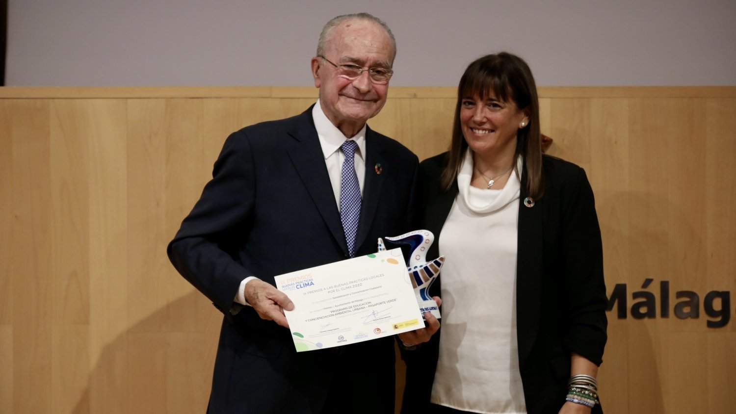Málaga recibe el 'Premio a las Buenas Prácticas por el Clima' por su trabajo en el programa Pasaporte Verde