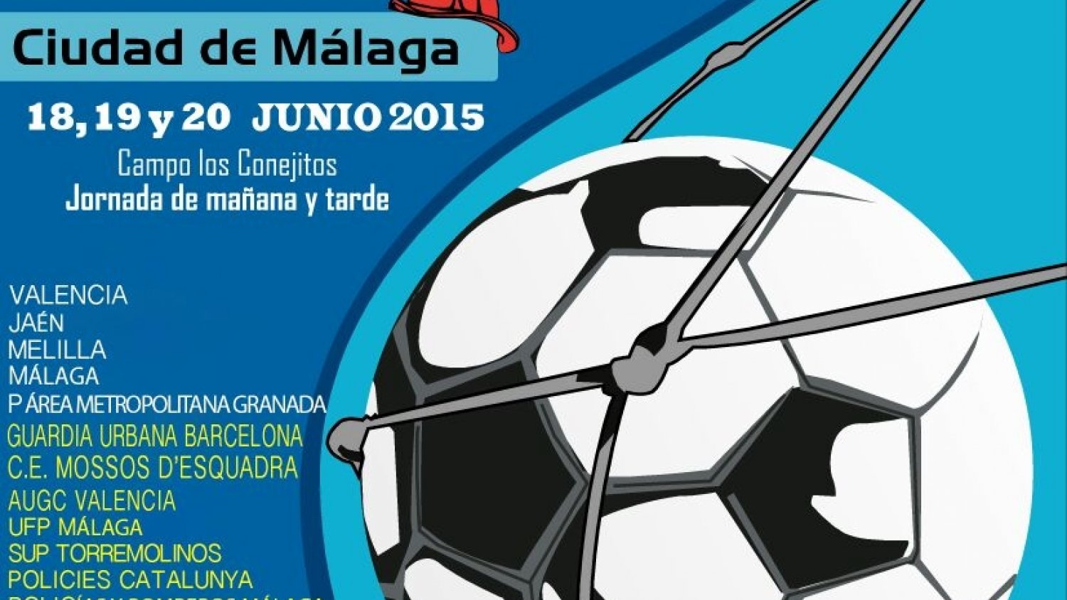 Equipos de policías y bomberos de toda España participarán en la IX Copa de fútbol 7 'Ciudad de Málaga'