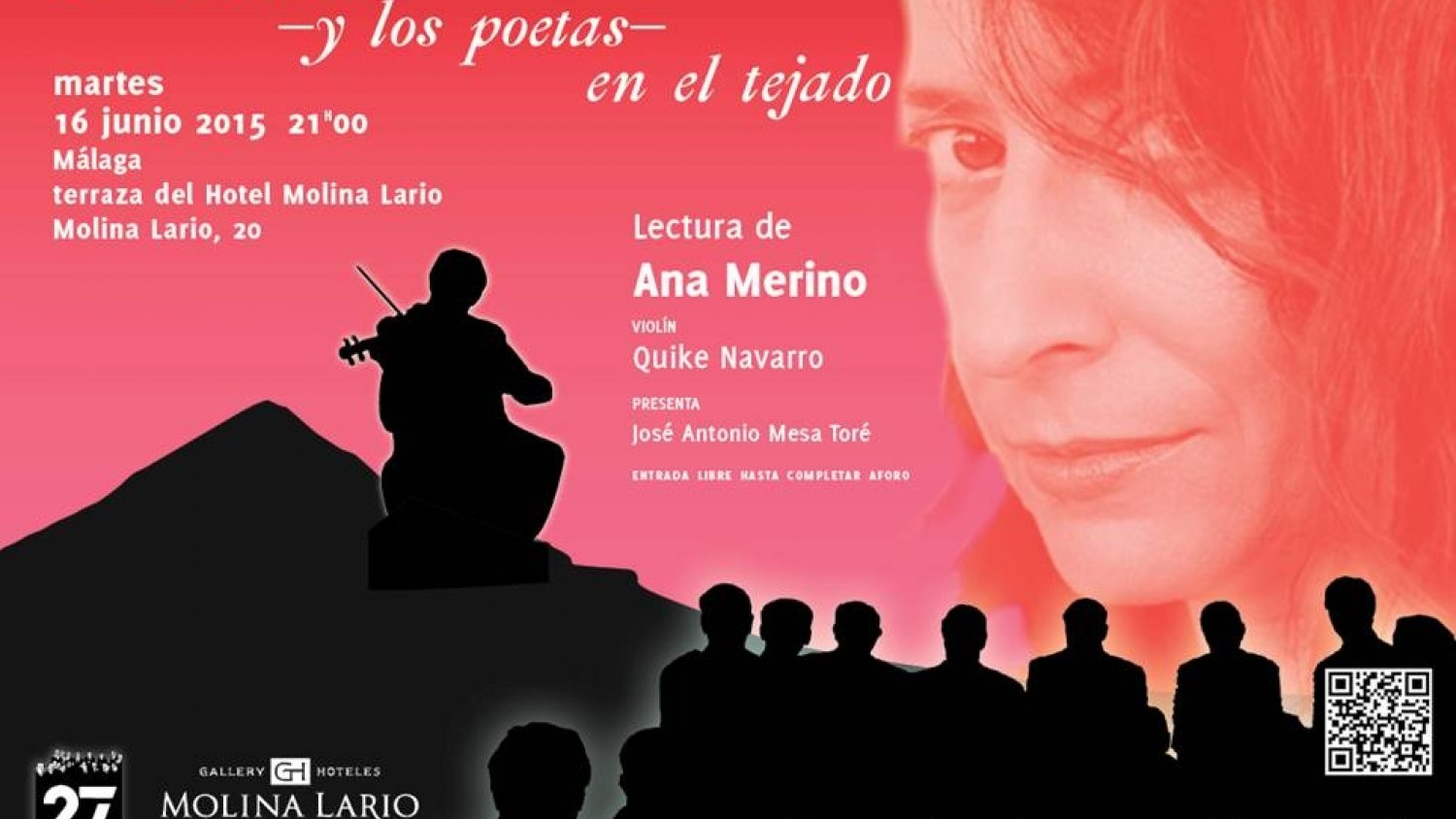 Ana Merino y Quike Navarro se encuentran en el ciclo 'El violinista -y los poetas- en el tejado'