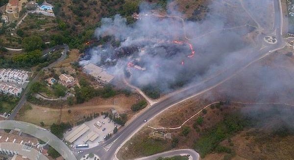 Declarado un incendio en Mijas