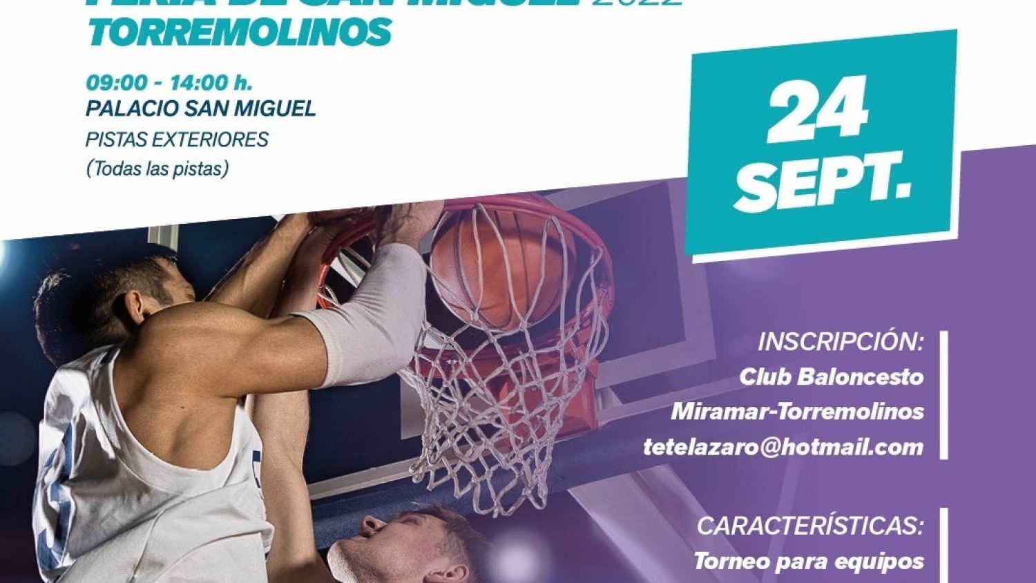 El Club Baloncesto Miramar disputa este sábado el torneo de la feria de San Miguel con 250 jugadores en liza