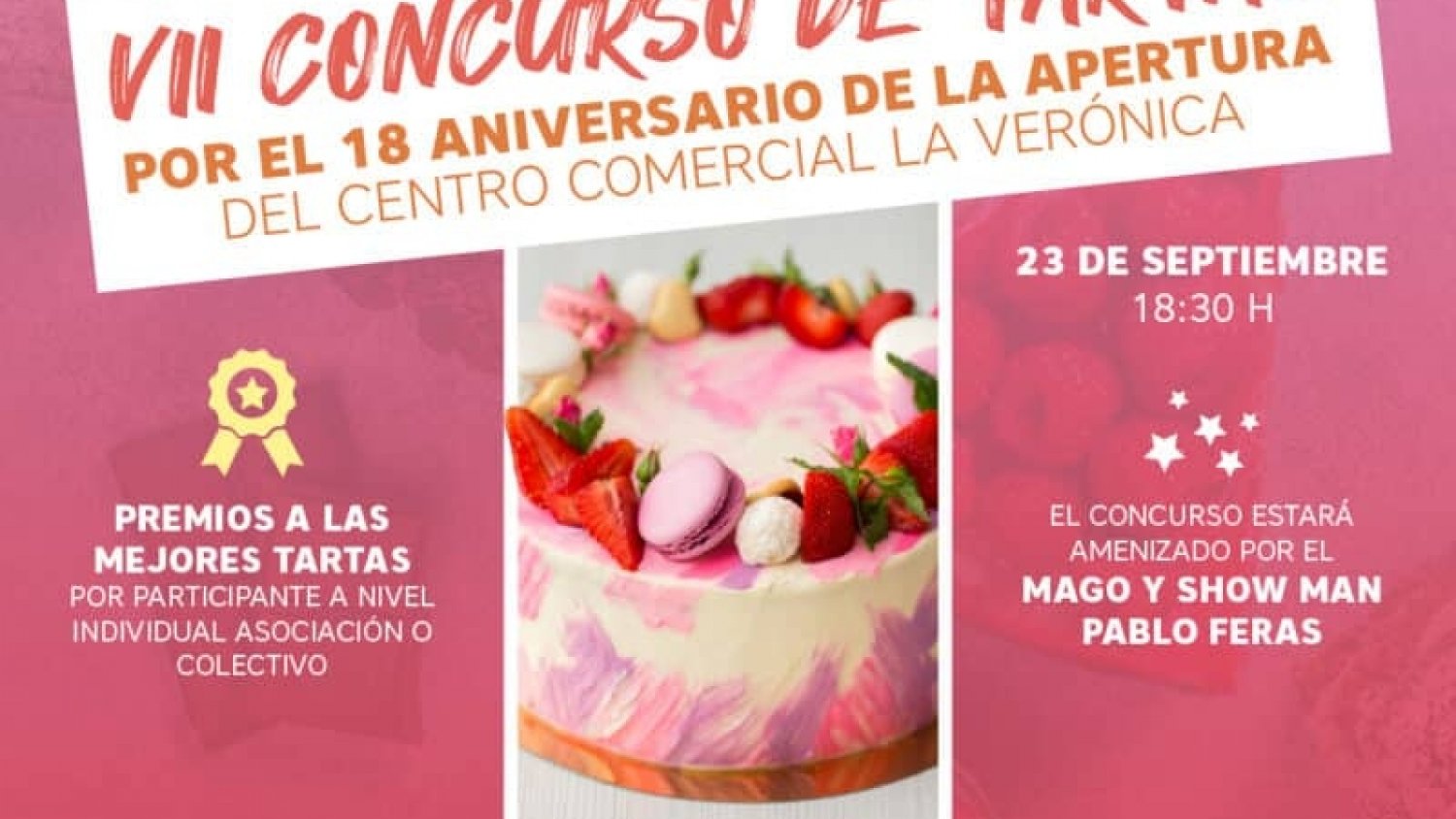 La Verónica celebra su 18 aniversario con su tradicional concurso de tartas