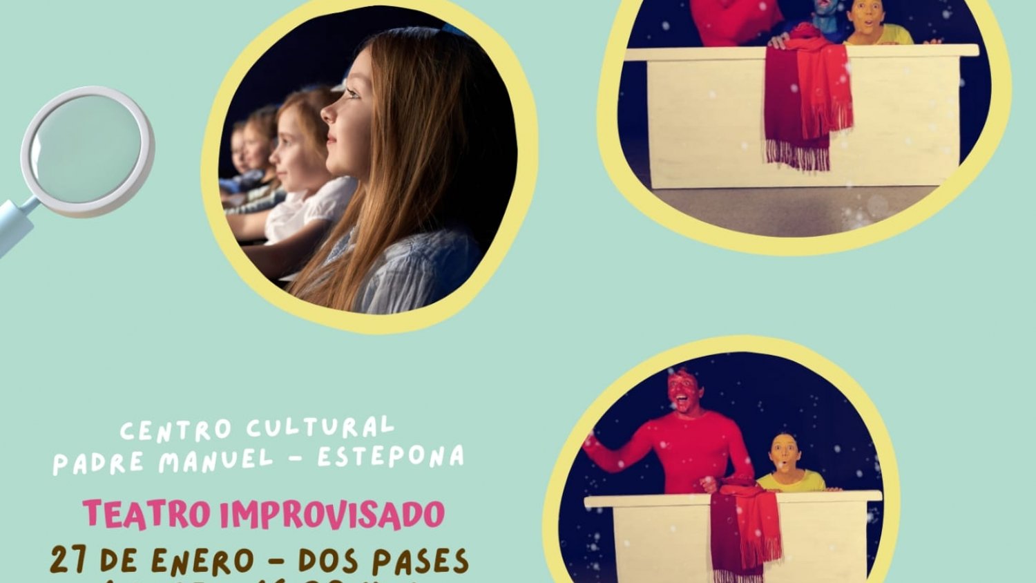 El Centro Cultural Padre Manuel acoge el Teatro de improvisación 'Impro Pekes: ¡Tengo una idea!'