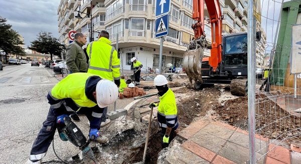 Fuengirola avanza en la remodelación integral de la calle San Lucas de Los Boliches
