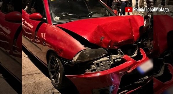 La Policía Local denuncia a un conductor que protagonizó un accidente por conducción temeraria