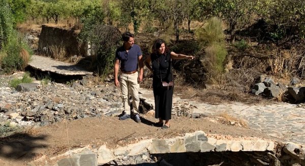 Monda inicia los trabajos para al recuperación del sendero que conecta con la fuente de 'Los Morales'