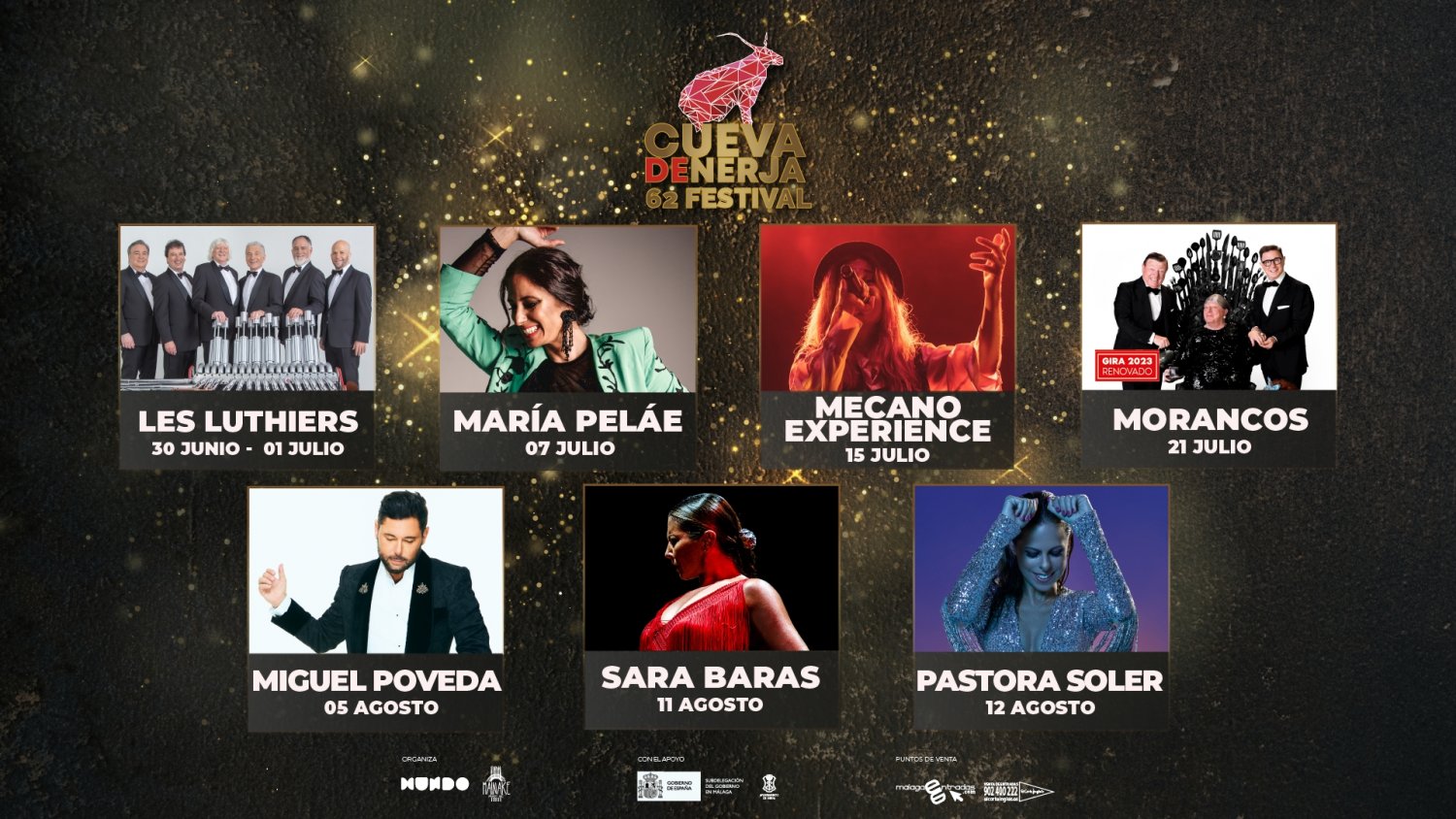 El 62º Festival Cueva de Nerja saca a la venta las primeras entradas