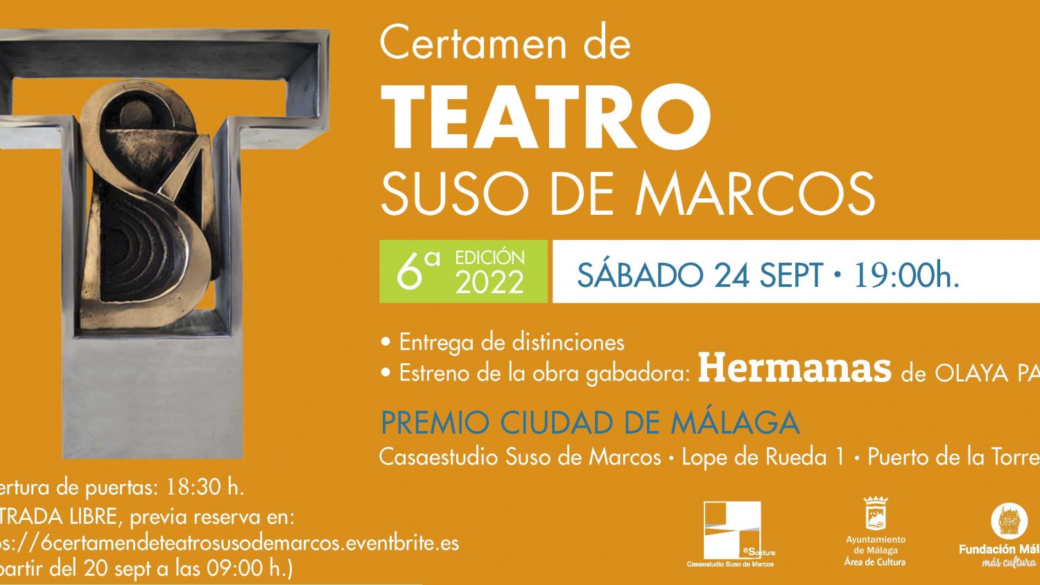 La obra de teatro 'Hermanas´ de Olaya Pazos Pérez ganadora del Certamen de Teatro Suso de Marcos