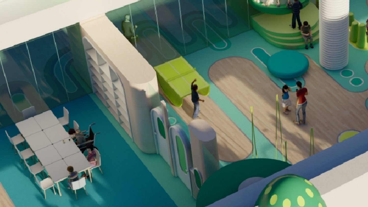 Juegaterapia presenta en el Home of Giants el jardín que construirá en el Hospital Materno Infantil