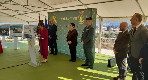 La directora general de la Guardia Civil presenta el inicio de obra del nuevo cuartel de Cártama