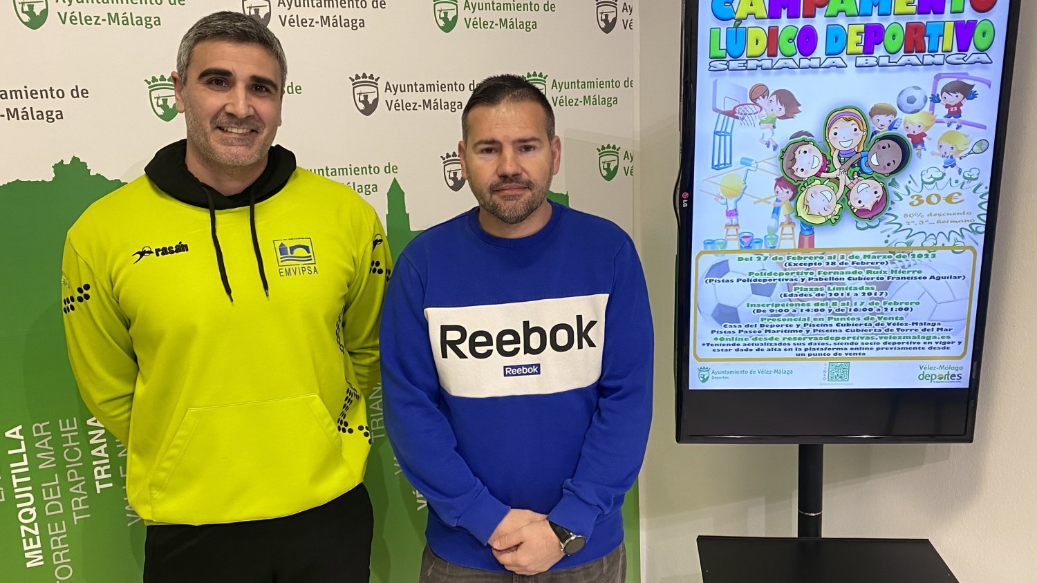 Vélez-Málaga presenta los campamentos lúdico-deportivos de 'Semana Blanca' 2023