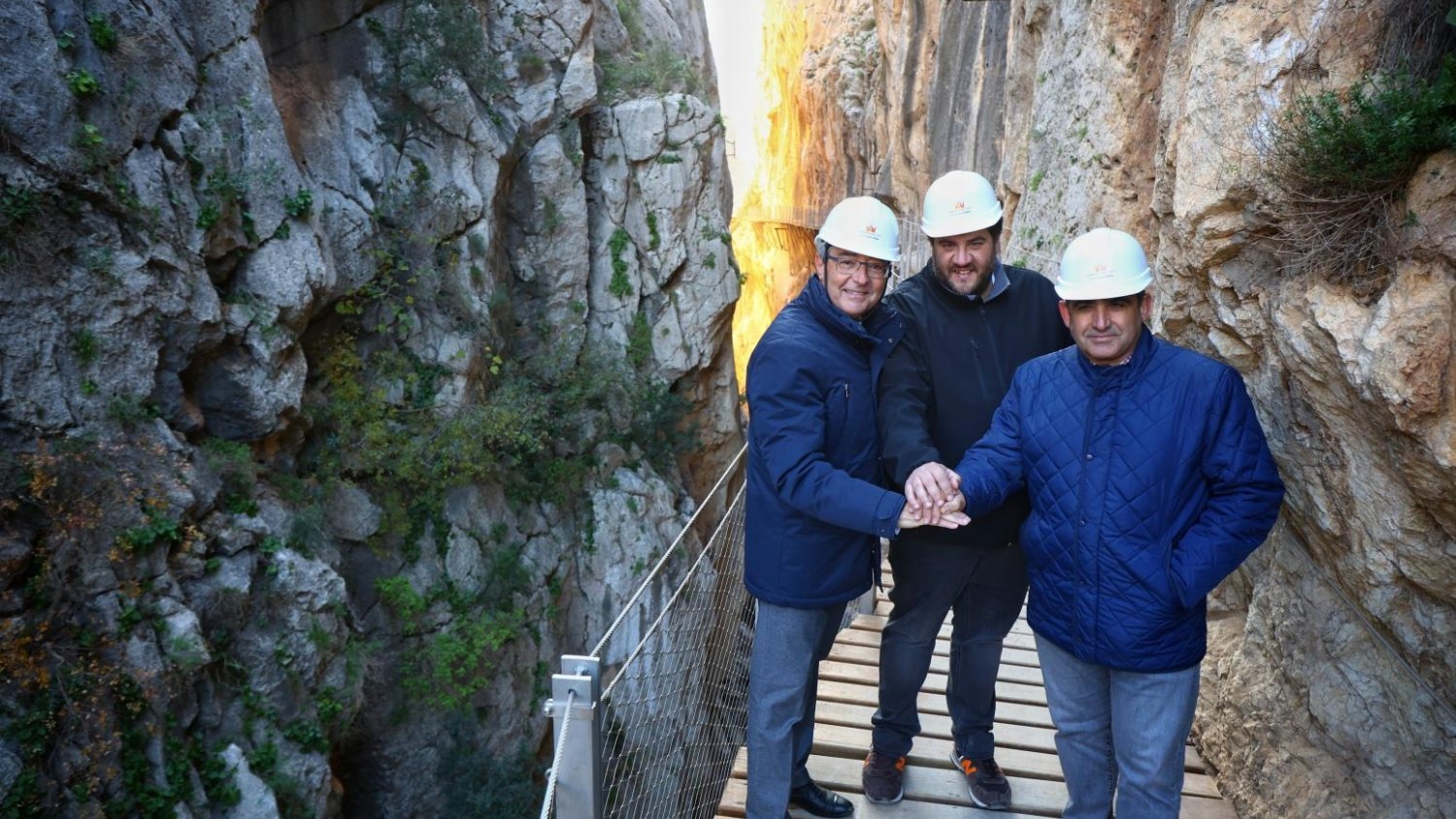 El Caminito del Rey recupera su recorrido habitual tras repararse los daños por los desprendimientos