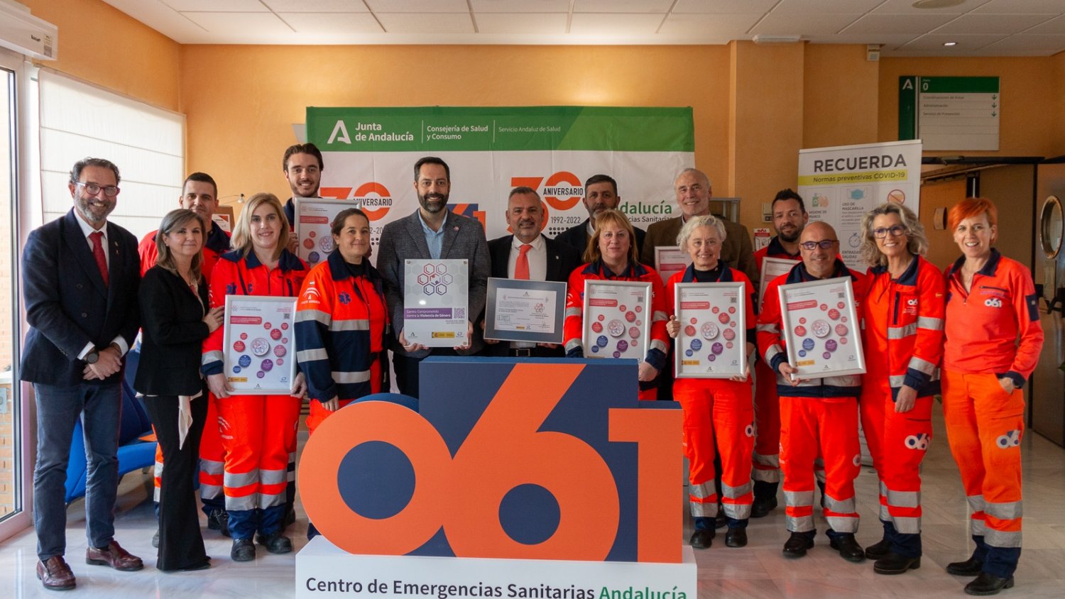 El 061 obtiene la Acreditación como Centro Comprometido contra la Violencia de Género