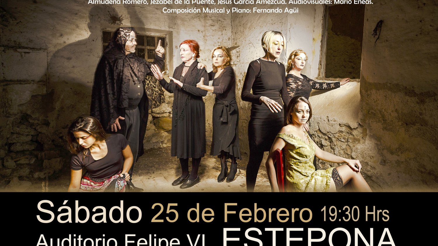 El Auditorio Felipe VI acoge la adaptación musical de ‘La Casa de Bernarda Alba’ de Lorca