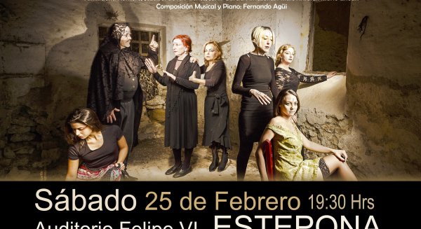 El Auditorio Felipe VI acoge la adaptación musical de ‘La Casa de Bernarda Alba’ de Lorca