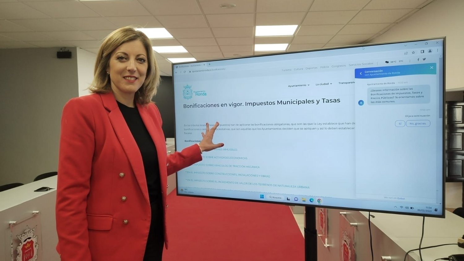 Ronda habilita un banner directo en la web para acceder a información sobre las bonificaciones fiscales