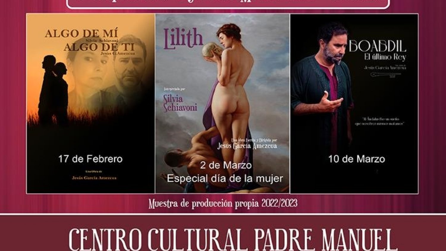 El Centro Cultural Padre Manuel acogerá el Festival Andaluz de Teatro