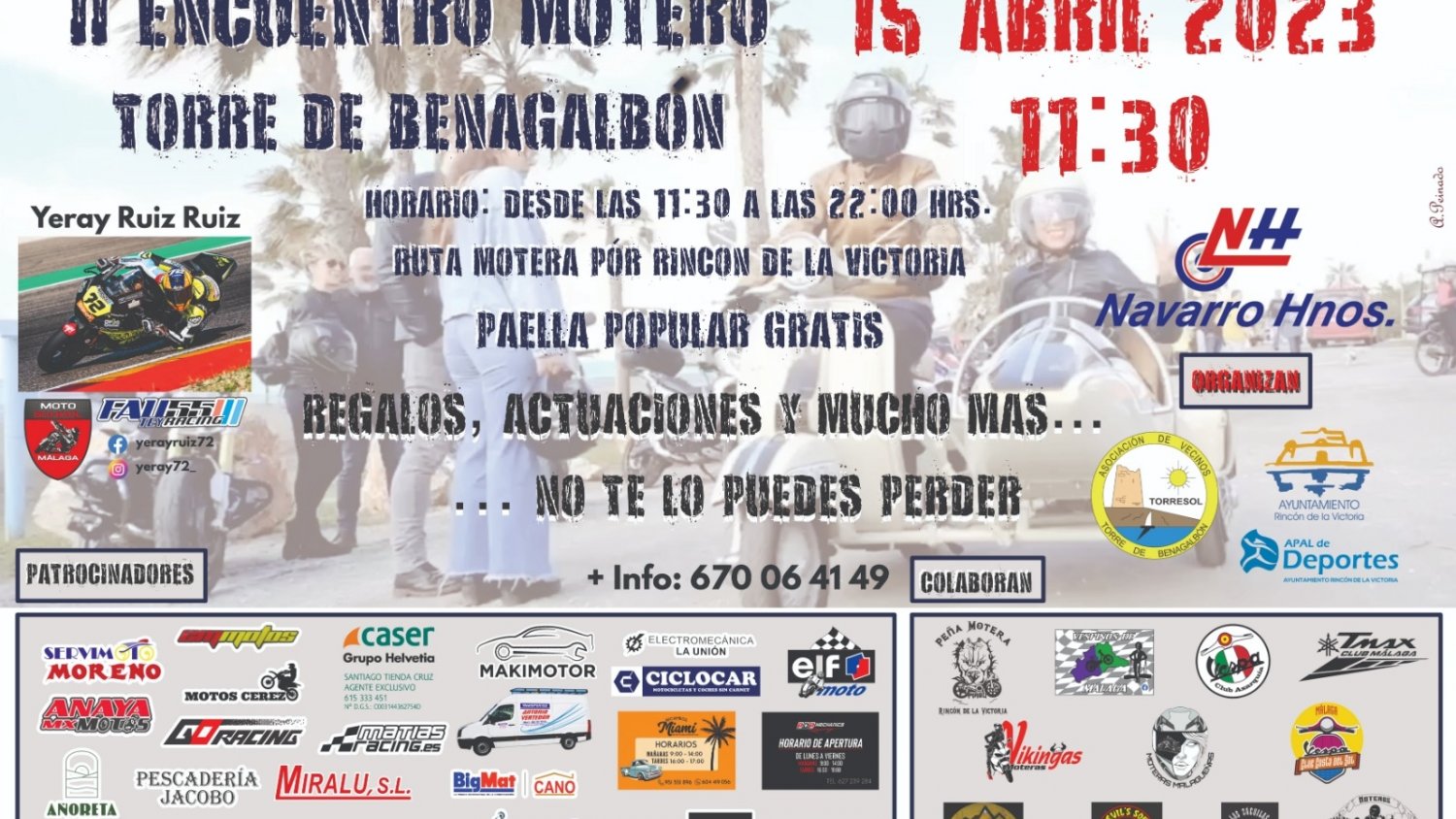 Rincón de la Victoria acoge el II Encuentro Motero con más de 500 participantes de once clubes